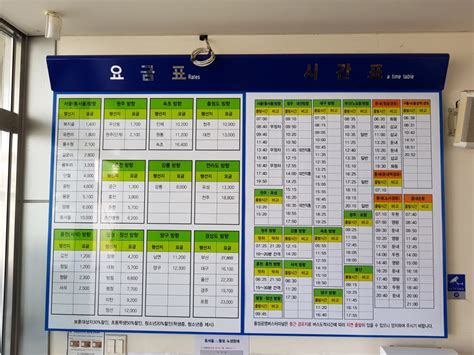 동서울터미널에서 강릉 가는 버스 시간표